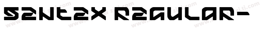 Sentex Regular字体转换